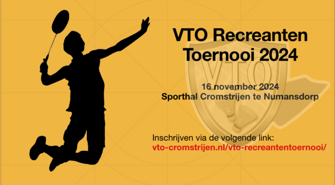 VTO Cromstrijen Recreanten Toernooi (VRT) 2024